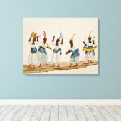 Queen en haar Suite Canvas Afdruk (Insitu (Houten vloer))