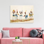 Queen en haar Suite Canvas Afdruk (Insitu (Woonkamer))
