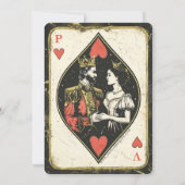 Queen en King Poker Kaart huwelijksuitnodiging