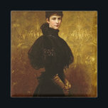 Queen Erzsebet Magneet<br><div class="desc">Queen Erzsebet | door Gyula Benczur | Art Location: Hungarian National Gallery,  Boedapest,  Hongarije | Hongaarse artiest | Collectie Afbeelding nummer: BAL47796</div>