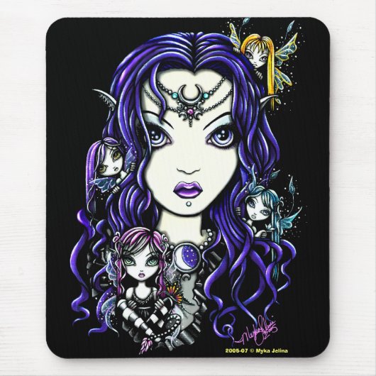 "Queen Fae" Fairy Mousepad Muismat (Voorkant)