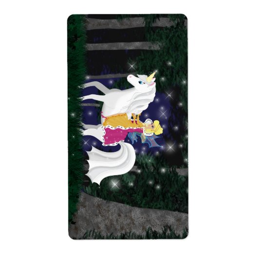 Queen Faery and Unicorn Forest Label (Voorkant)