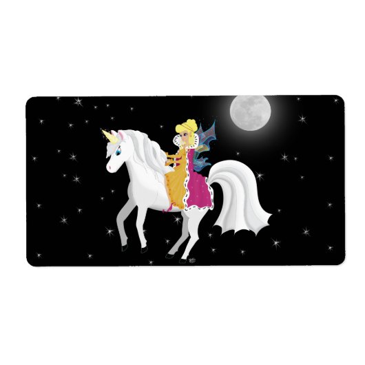 Queen Faery en Unicorn Label (Voorkant)