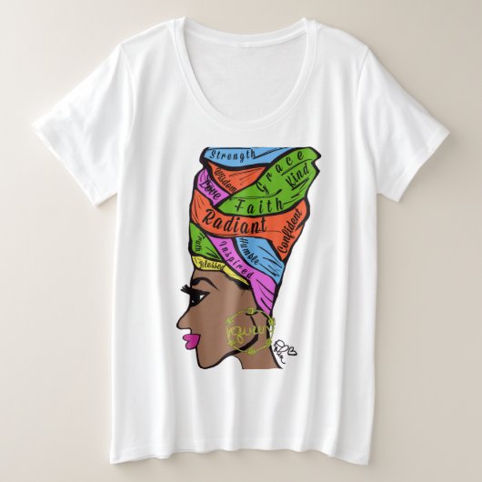 Queen Faith Wrap T-Shirt (Design voorkant)