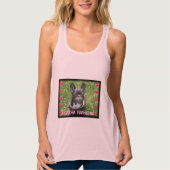 Queen Fi "I Speak Frenchie"-Tanktop Tanktop (Voorkant)