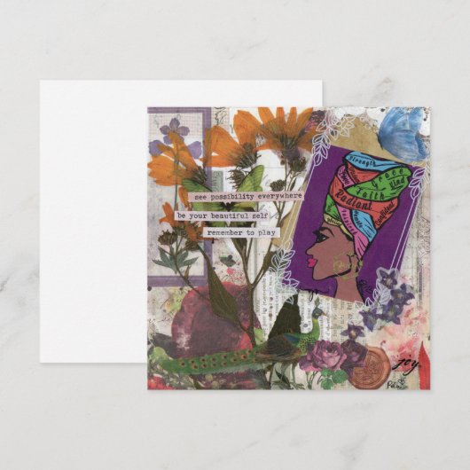 Queen Flat Wenskaart (Voorkant / Achterkant)