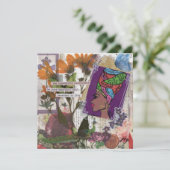 Queen Flat Wenskaart (Staand voorkant)