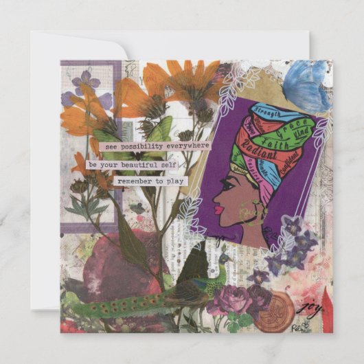 Queen Flat Wenskaart (Voorkant)