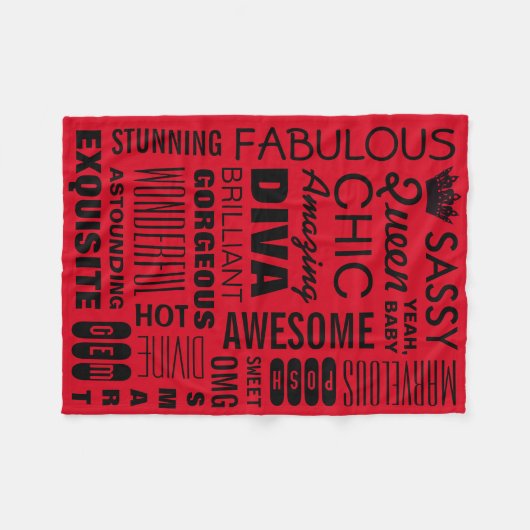 Queen Fleece Blanket Deken (Voorkant (Horizontaal))