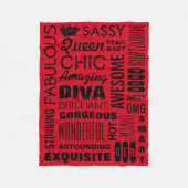 Queen Fleece Blanket Deken (Voorkant)