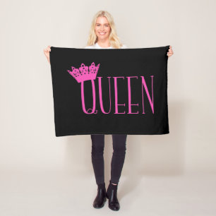 "Queen" Fleece Blankets Deken