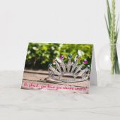 Queen for a Day - Birthday Kaart (Voorkant)