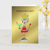 Queen For A Day Happy Mother's Day Card Kaart (Gele Bloem)