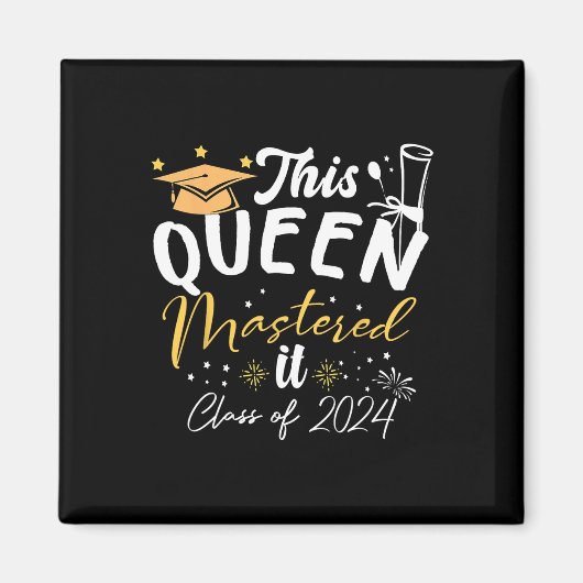Queen gemasterd het CL van 2024 Masters Afstuderen Magneet (Voorkant)