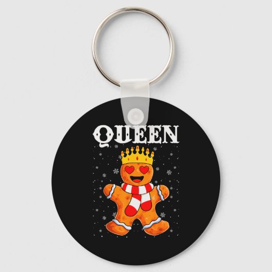 Queen Gingerbread Merry Christmas Matching Family  Sleutelhanger (Voorkant)