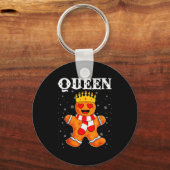Queen Gingerbread Merry Christmas Matching Family  Sleutelhanger (Voorkant)