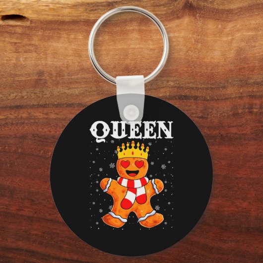 Queen Gingerbread Merry Christmas Matching Family  Sleutelhanger (Voorkant)