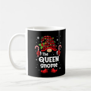 Queen Gnome Buffalo Plaid Kerstboom Familie Xm Koffiemok
