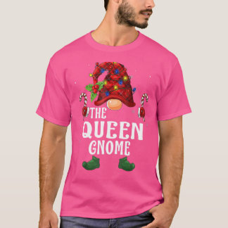 Queen Gnome Buffalo Pset Matching Family Christma T-shirt