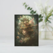 Queen Goddess Fantasy Art Briefkaart (Staand voorkant)