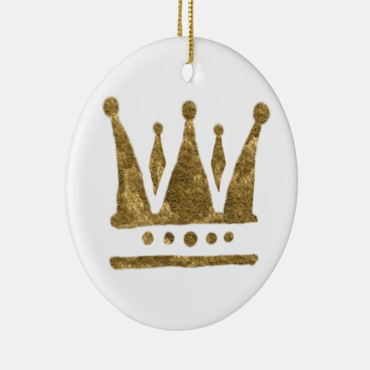 Queen Golden Crown Ornament (Rechts)