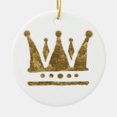 Queen Golden Crown Ornament (Voorkant)