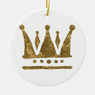 Queen Golden Crown Ornament