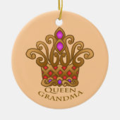 Queen Grandma Keramisch Ornament (Voorkant)