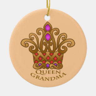 Queen Grandma Keramisch Ornament