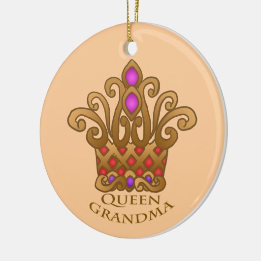 Queen Grandma Keramisch Ornament (Links)
