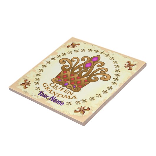 Queen Grandma Tegeltje (Zijkant)