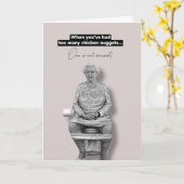 Queen Grappig wenskaart Kaart (Gele Bloem)