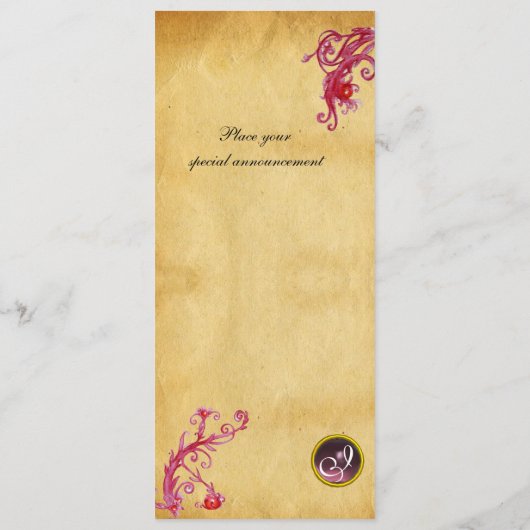 QUEEN GUINEVERE, Brown Parchment Fantasy Programma Programmakaart (Achterkant)