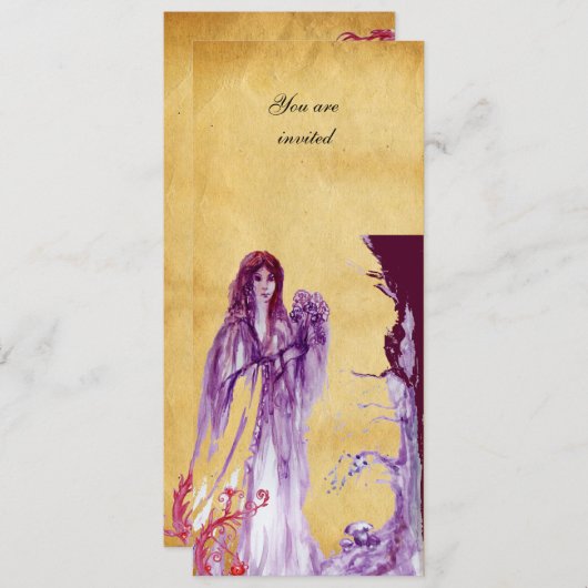 QUEEN GUINEVERE, Brown Parchment Fantasy Programma Programmakaart (Voorkant / Achterkant)