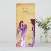 QUEEN GUINEVERE, Bruin Parchment Gem Monogram Kaart (Staand voorkant)