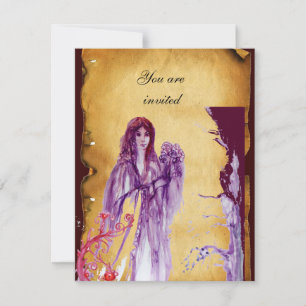 QUEEN GUINEVERE, bruin perkament Kaart