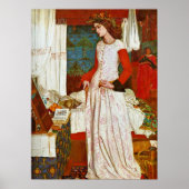 Queen Guinevere door William Morris Poster (Voorkant)