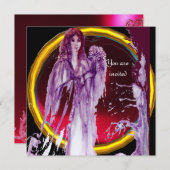 QUEEN GUINEVERE gem burgundy Kaart (Voorkant / Achterkant)