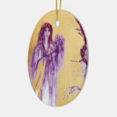 QUEEN GUINEVERE/KING ARTHUR LEGEND Parchment Keramisch Ornament (Links)