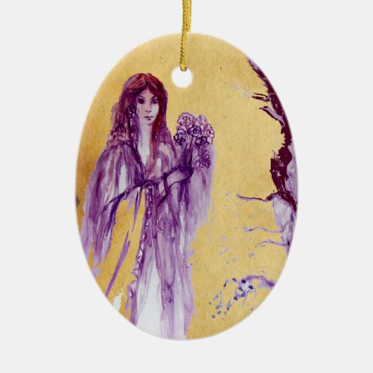 QUEEN GUINEVERE/KING ARTHUR LEGEND Parchment Keramisch Ornament (Voorkant)