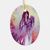 QUEEN GUINEVERE/KING ARTHUR LEGEND Parchment Keramisch Ornament (Achterkant)