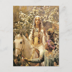 Queen Guinevere Maying Briefkaart