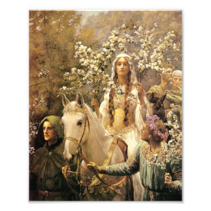 Queen Guinevere Maying Print Foto Afdruk