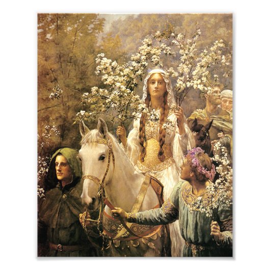 Queen Guinevere Maying Print Foto Afdruk (Voorkant)