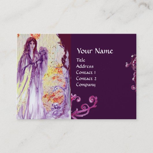 QUEEN GUINEVERE MONOGRAM VISITEKAARTJE (Voorkant)