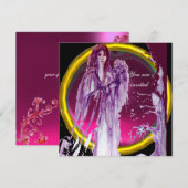 QUEEN GUINEVERE paars wit zwart Kaart (Voorkant / Achterkant)