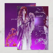 QUEEN GUINEVERE paarse fuchsia red white Kaart (Voorkant / Achterkant)