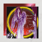 QUEEN GUINEVERE Red Paars Fantasy Kaart (Voorkant / Achterkant)