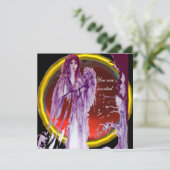 QUEEN GUINEVERE Red Paars Fantasy Kaart (Staand voorkant)