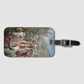 Queen Guinevere's Maying (by John Collier) Bagagelabel (Voorkant (horizontaal))